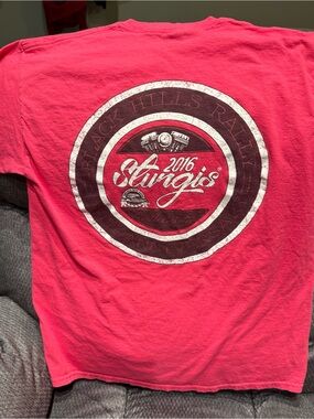 Sturgis 2016 Graphic Tee - Pink large